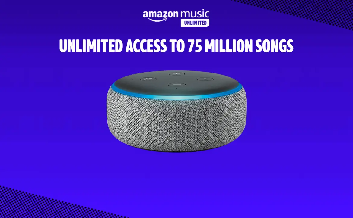 Amazon Music Unlimited Echo Dot promotion