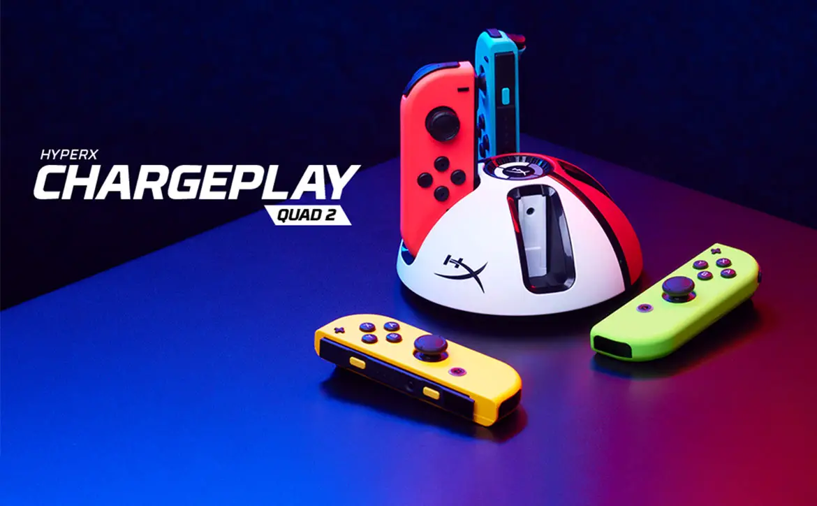 The HyperX ChargePlay Quad 2 Joy-Con Charging Station