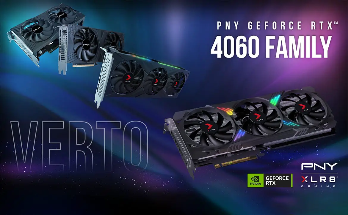The PNY GeForce RTX 4060 graphics card family