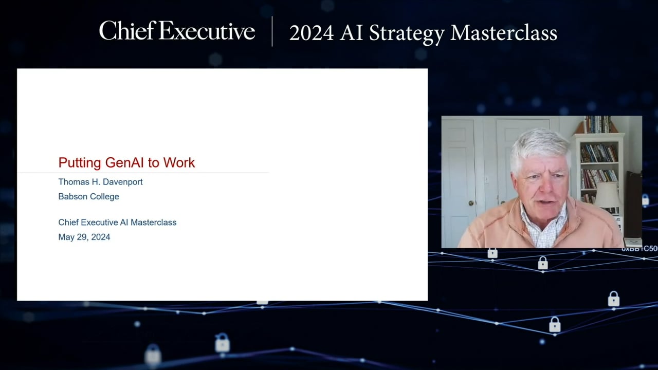Tom Davenport: Putting GenAI to Work
